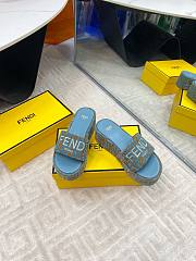 Fendi Roma Sunshine Pequin 6.5 cm In Blue - 4