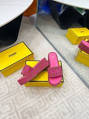 Fendi Roma Sunshine Pequin 6.5 cm In Pink - 5