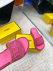 Fendi Roma Sunshine Pequin 6.5 cm In Pink - 4