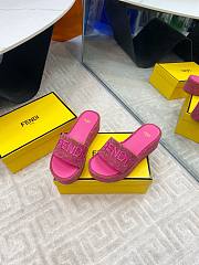 Fendi Roma Sunshine Pequin 6.5 cm In Pink - 2