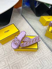 Fendi Roma Sunshine Pequin 6.5 cm In Purble - 6