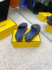 Fendi Roma Sunshine Pequin 6.5 cm In Dark Blue - 5