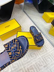 Fendi Roma Sunshine Pequin 6.5 cm In Dark Blue - 2