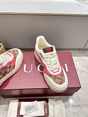 Gucci Re-Web Trainer Beige and pink Original GG canvas - 6