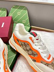 Gucci Re-Web Trainer Beige and orange Original GG canvas - 5