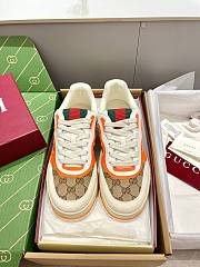 Gucci Re-Web Trainer Beige and orange Original GG canvas - 3