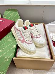 Gucci Re-Web Trainer White and pink Original GG canvas - 4