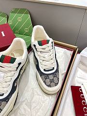 Gucci Re-Web Trainer Beige and blue Original GG canvas - 5