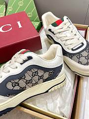 Gucci Re-Web Trainer Beige and blue Original GG canvas - 4