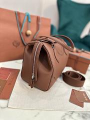 Loro Piana Happy Day Sesia Micro Leather In Brown - 5