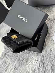 Chanel Leboy Wallet Gold Hardware Lambskin In Black - 4