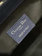 Dior Mini Backpack Oblique In Dark Blue - 2