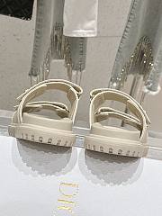 Dior Dioract Slide Lambskin In Beige - 5