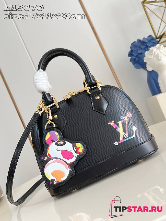 Louis Vuitton Alma BB LV x TM Washed Black M13670 - 1