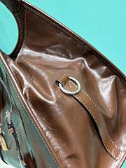 Prada Large Leather Tote Bag In Brown - 2