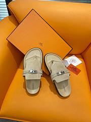 Hermes Empire sandal In Beige - 4