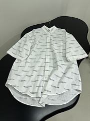Balenciaga shirt White poplin white - 6