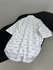 Balenciaga shirt White poplin white - 3
