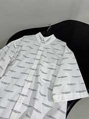 Balenciaga shirt White poplin white - 2