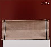 Dior Large Book Tote Brown and Black Macro Toile de Jouy Tiger Embroidery - 4