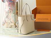 Louis Vuitton Neverfull MM Monogram Empreinte Leather Creme M46676 - 5