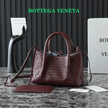 Bottega Veneta BV Mini pinacoteca tote bag in burgundy