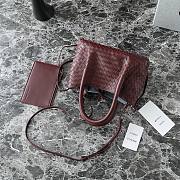 Bottega Veneta BV Mini pinacoteca tote bag in burgundy - 2