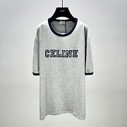 Celine flocked print crew neck short sleeves - 1