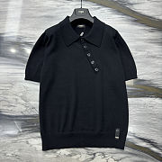 Fendi 25ss short-sleeved polo in black - 3