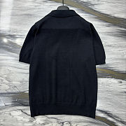 Fendi 25ss short-sleeved polo in black - 2