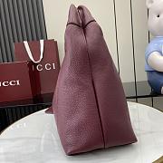 Gucci Softbit large top handle bag Rosso Ancora red grainy leather - 6