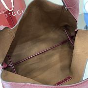 Gucci Softbit large top handle bag Rosso Ancora red grainy leather - 3