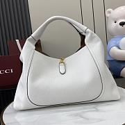 Gucci Softbit large top handle bag White grainy leather - 6