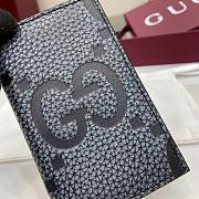 Gucci Blue interior GG long card case in beige and dark brown Supreme - 2