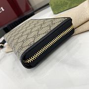 Gucci GG Emblem Calfskin Supreme Monogram Wallet - 5