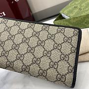 Gucci GG Emblem Calfskin Supreme Monogram Wallet - 3