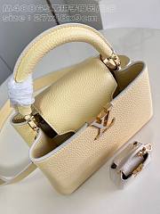 Louis Vuitton Capucines BB Taurillon Leather In Yellow M48865 - 27 x 18 x 9cm - 3