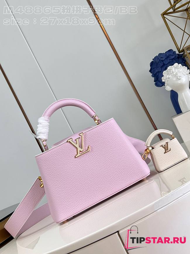 Louis Vuitton Capucines BB Taurillon Leather In Pink M48865 - 27 x 18 x 9cm - 1