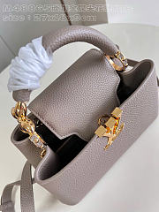 Louis Vuitton Capucines BB Taurillon Leather In Beige M48865 - 27 x 18 x 9cm - 5