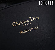 Dior Small Dior Toujours Vertical Tote Bag Black Macrocannage Calfskin - 5
