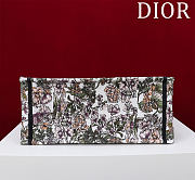 Dior Medium Dior Book Tote White Multicolor D-Floral Embroidery - 5
