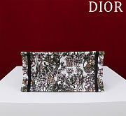 Dior Small Dior Book Tote White Multicolor D-Floral Embroidery - 4