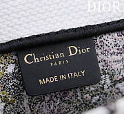 Dior Small Dior Book Tote White Multicolor D-Floral Embroidery - 2