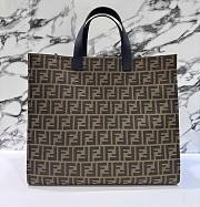FENDI x FRGMT x POKÉMON Brown FF Print Canvas Bag - 2