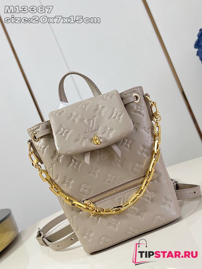 Louis Vuitton Coussin Backpack Mini Monogram In Beige - 1