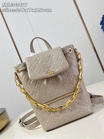 Louis Vuitton Coussin Backpack Mini Monogram In Beige
