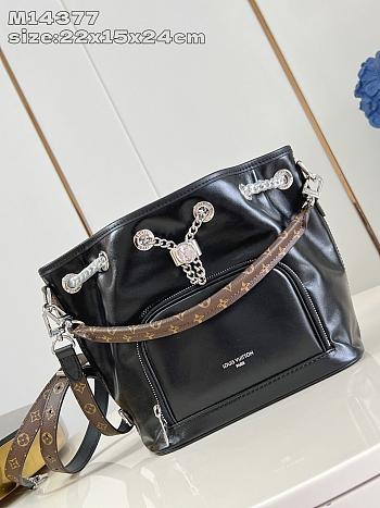 Louis Vuitton No Way Vibe Bucket Bag Sheepskin Black