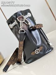 Louis Vuitton No Way Vibe Bucket Bag Sheepskin Black - 2