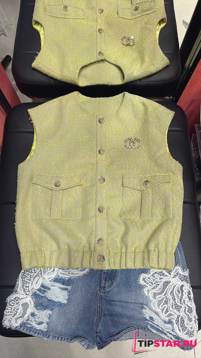 Chanel Popular plaid vest fabric 02 - 1