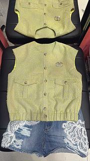 Chanel Popular plaid vest fabric 02 - 1